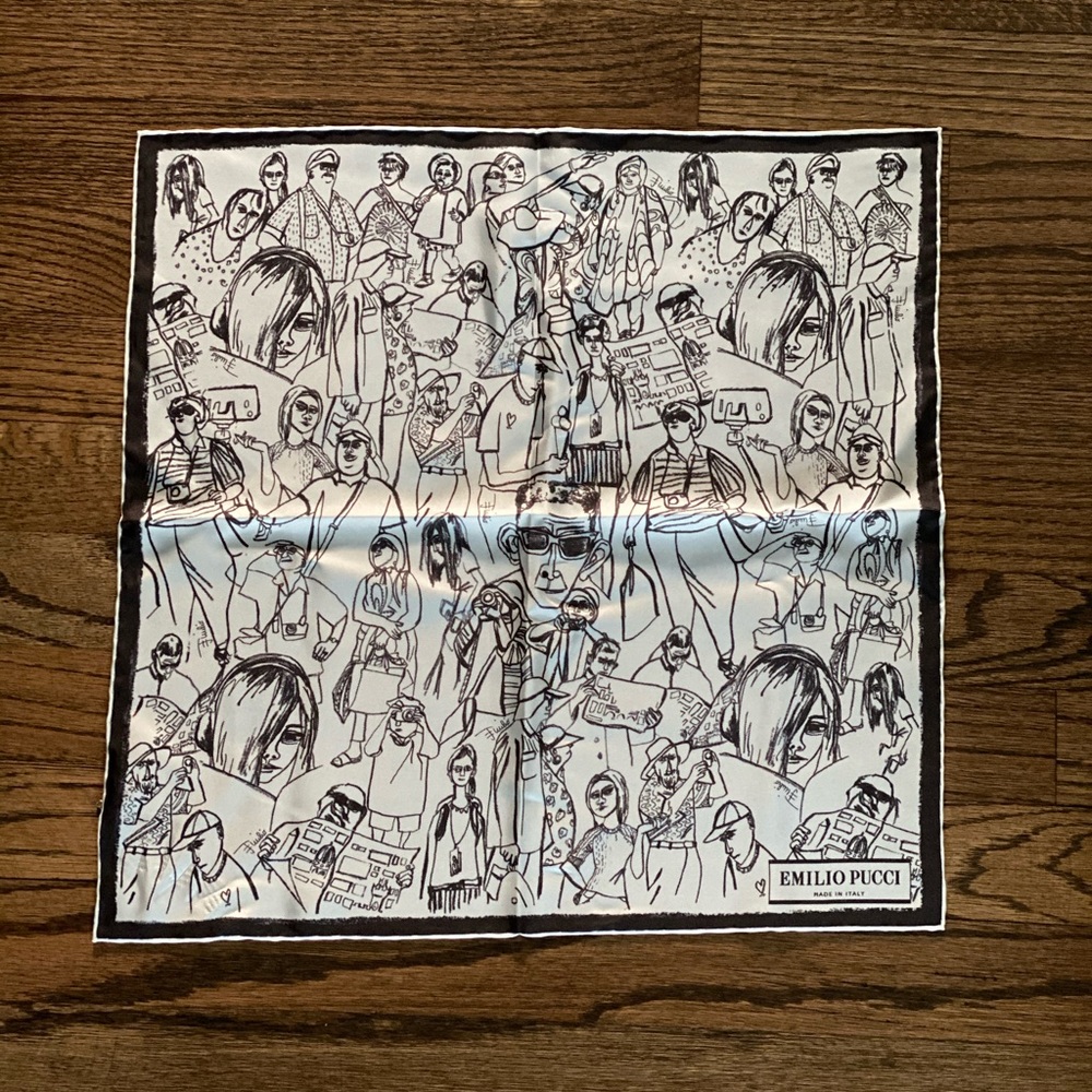 Emilio Pucci Black and White Scarf